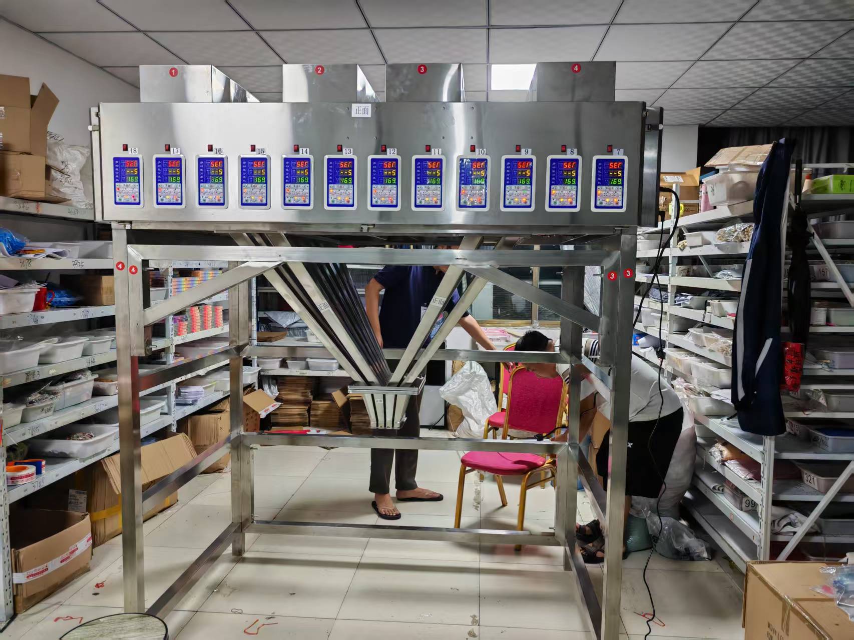 拼豆28頭定量裝盒機 不漏料防靜電分裝稱重機規格齊全