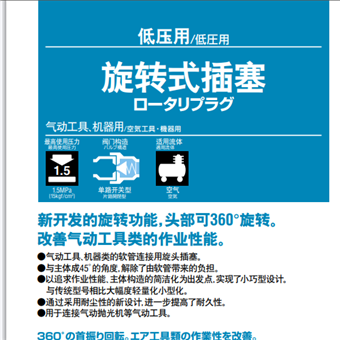 R 1/4日本日东工器NITTO KOHKI  旋转式插塞