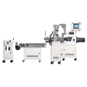 双螺杆挤出造粒机组/侧向喂料/液体喂料