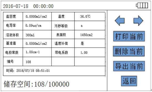 電力行業(yè)使用設(shè)備“直讀式鹽密度測試儀