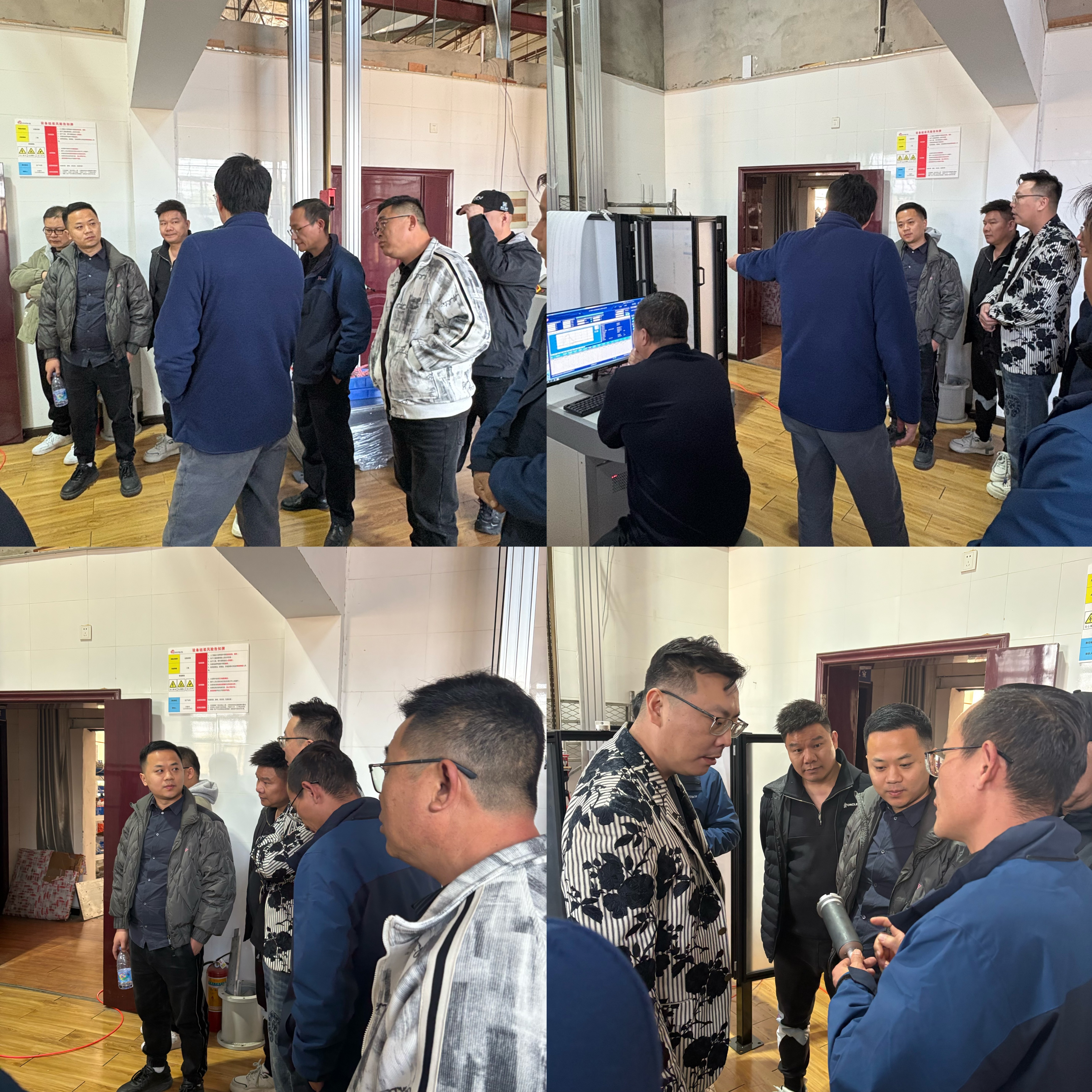 浙鄂联动！浙江方圆检测一行莅临鸿图仪器，聚焦ECE22.06头盔检测设备