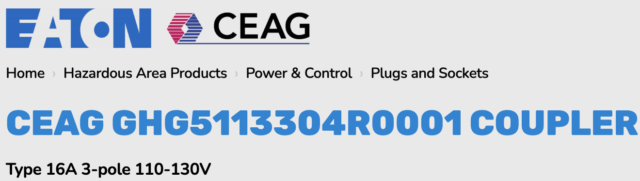 CEAG GHG51系列防爆插座GHG5113304R0001