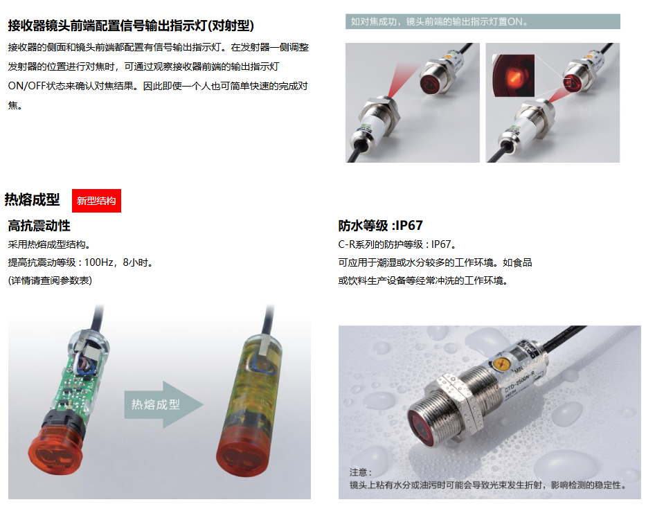 image.png OPTEX-FA奥普士红外光电对射传感器C-R系列